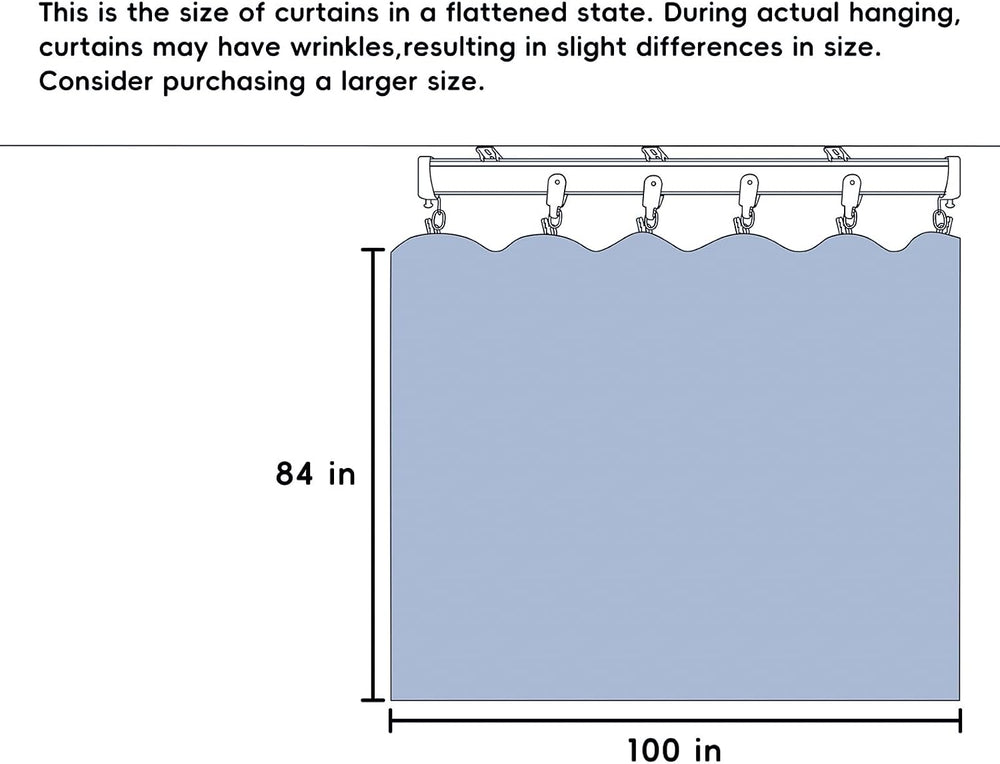 MaKefeile Room Divider Curtains Total Blackout Privacy Curtain Panel Room The...