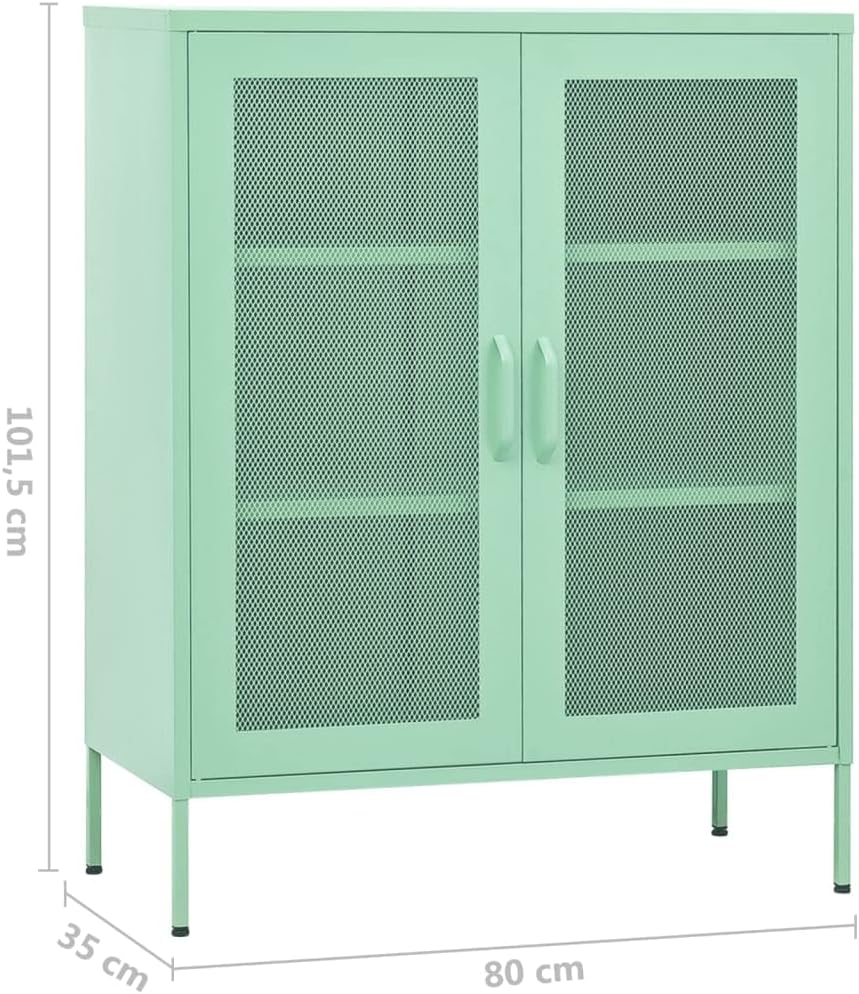 Mint Steel Storage Cabinet 13.8" W x 31.5" L x 40" H, Adjustab...