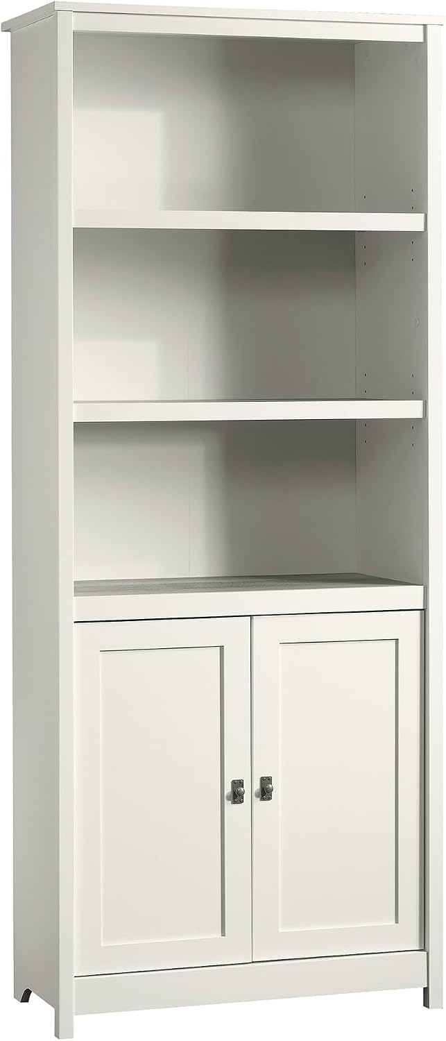 Sauder Cottage Road Book Shelf, Bookshelf with Storage, Library Bookcase with...