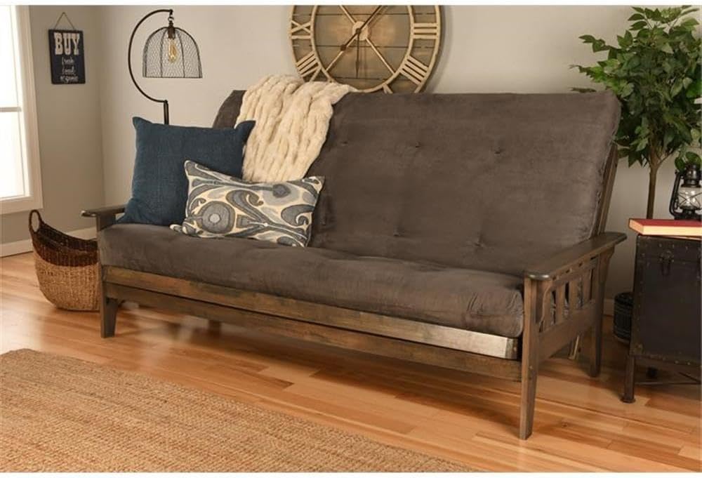 Kodiak Furniture Tucson 87" Queen Futon with Fabric Mattress, Queen-Size...