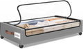 Under Bed Storage with Wheels 1Pack Underbed Storage with Clear Window&Label Under Bed Drawers Large Capacity Rolling Under Bed Storage for Clothes,Shoes, Blankets (Light Grey)