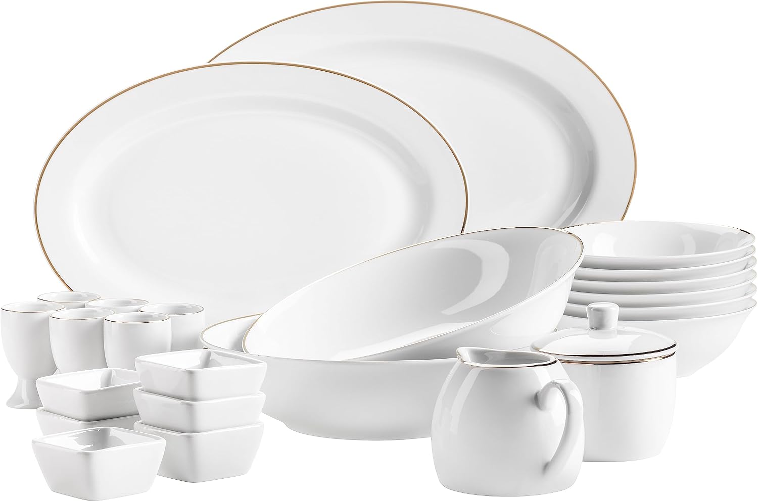 Mäser Professional Dining Accessory Set White/Gold