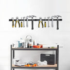 12" Magnetic Tool Holder, 4 Packs Magnetic Storage Strips Magnet Bar PVC Coated for Garage Tool Organizer Mounted Hanging Strip,Heavy Duty of Holder Easy to Install