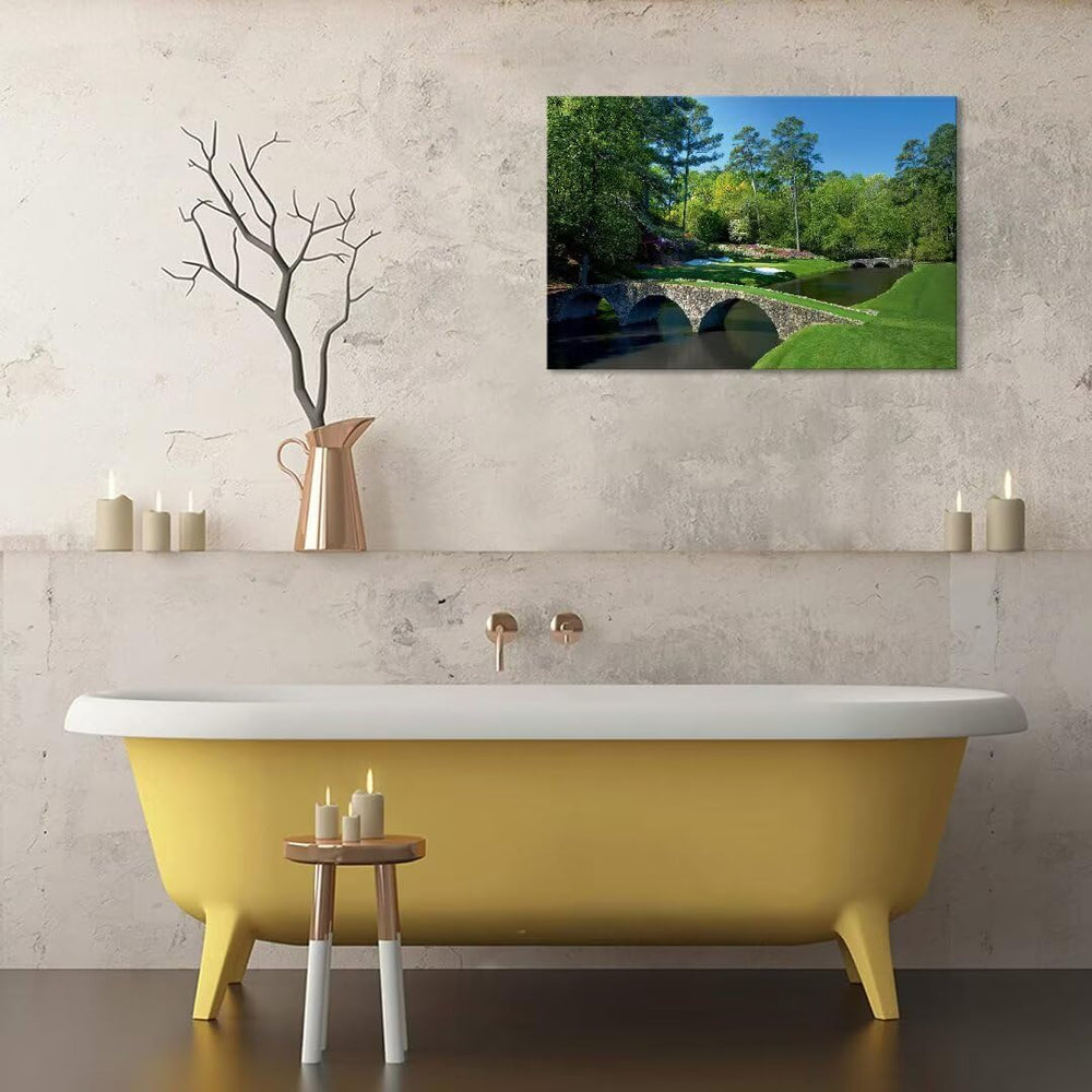 chenchenArt Augusta National Golf Course Wall Art - Augusta Golf Course 12th ...