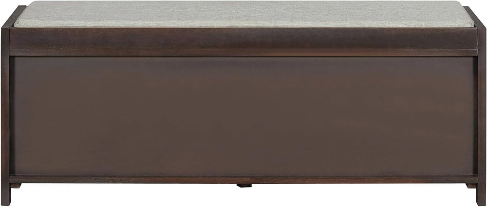 Merax Multipurpose Entryway Storage Bench with Shutter Doors, 43.3" Wood...