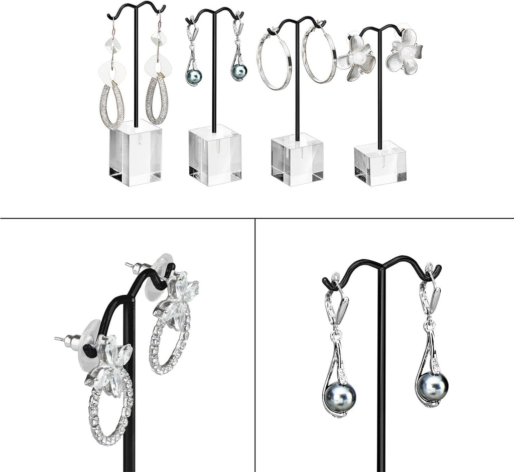 MOOCA Jewelry Display Set, Necklace Display Bust, Earring Organizer, Ring Holder Stand for Showcase and Store, Premium Fabric