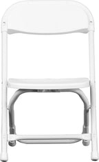 Flash Furniture Kids White Plastic Folding Chair | Durable Construction, Commercial Use