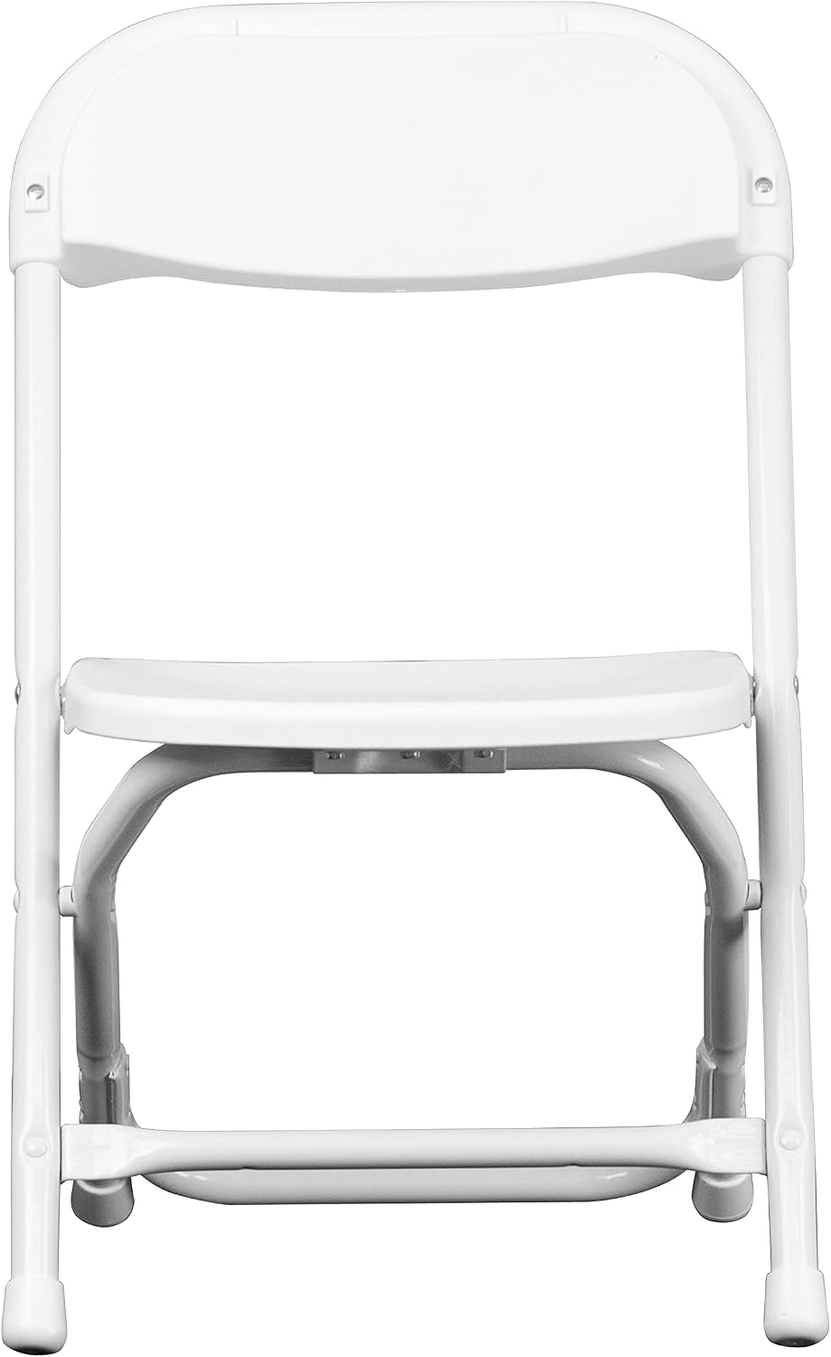 Flash Furniture Kids White Plastic Folding Chair | Durable Construction, Commercial Use