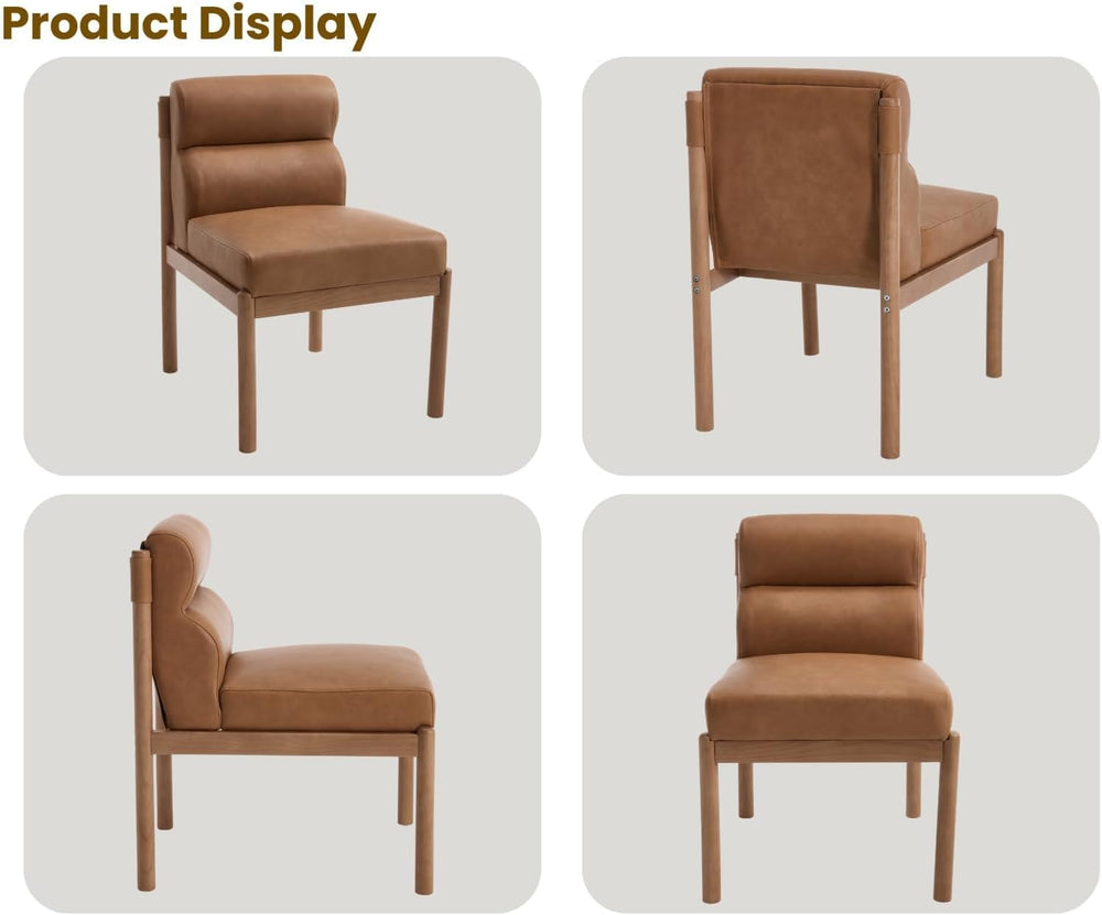 EALSON Dining Chairs Set of 2 Modern Upholstered Living Room Chairs Mid Centu...