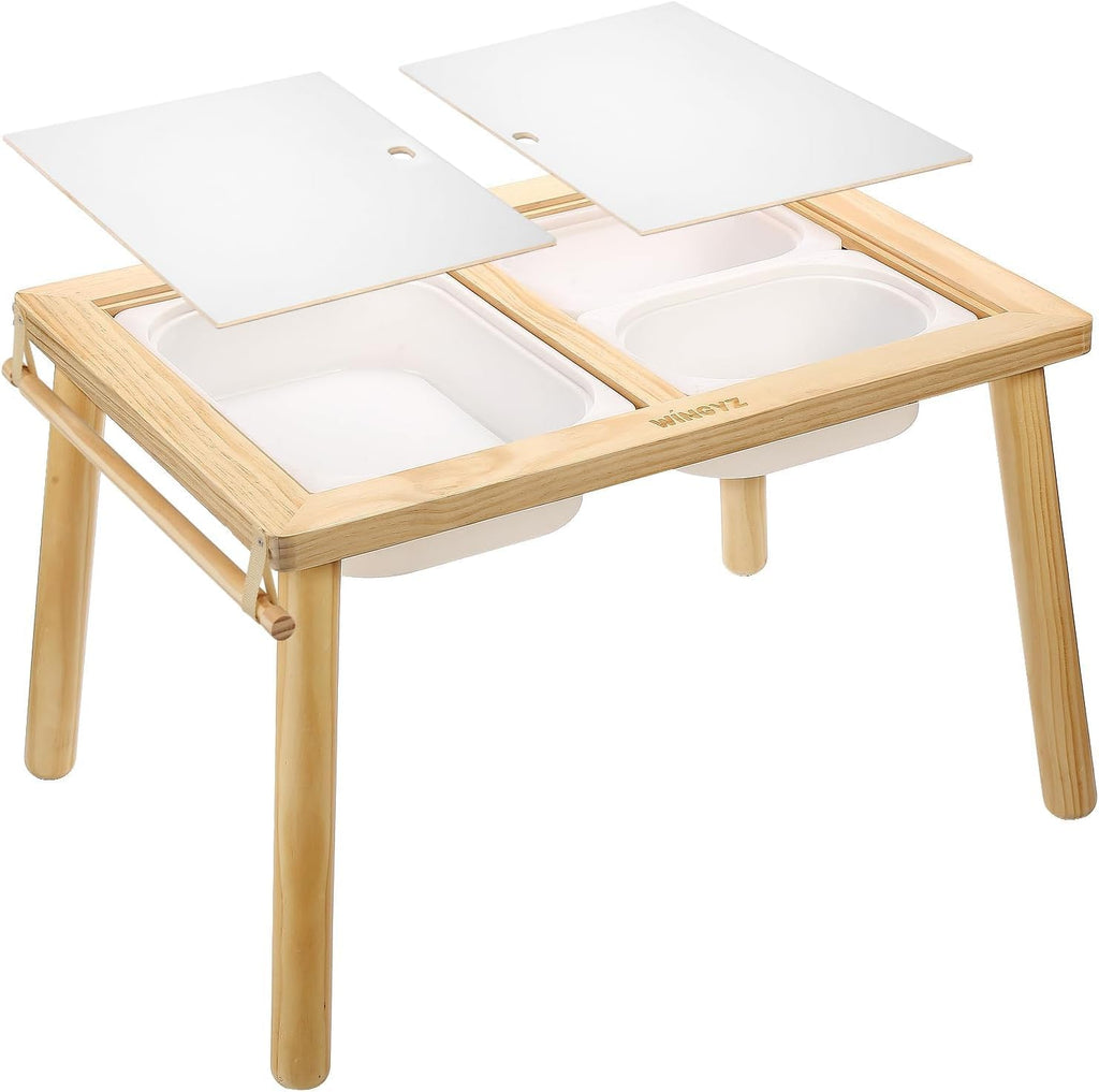 WINGYZ Kids Table for Play Study Dining Toys Storage, Sensory Tables for Toddler, Activity Table with Storage Bins Birthday Gifts for Boys and Girls
