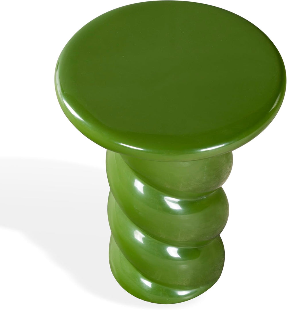 SAFAVIEH Couture Collection - Noelly Olive Green Concrete Accent Table, Conte...