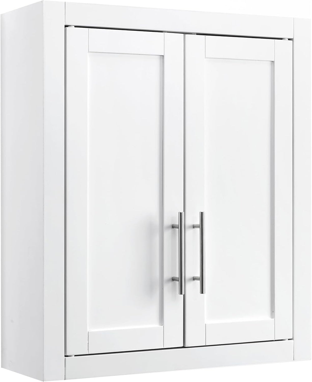 Crosley Furniture Savannah Wall Mounted Bathroom Storage Medicine Cabinet wit...