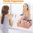 Hair Tool Organizer - Bathroom Vanity Organizers and Storage, Hair Styling Accessories Hot Tools Organizer Hair Dryer, Blow Dryer, Curling Iron, Flat Iron, Hair Straightener, Pink
