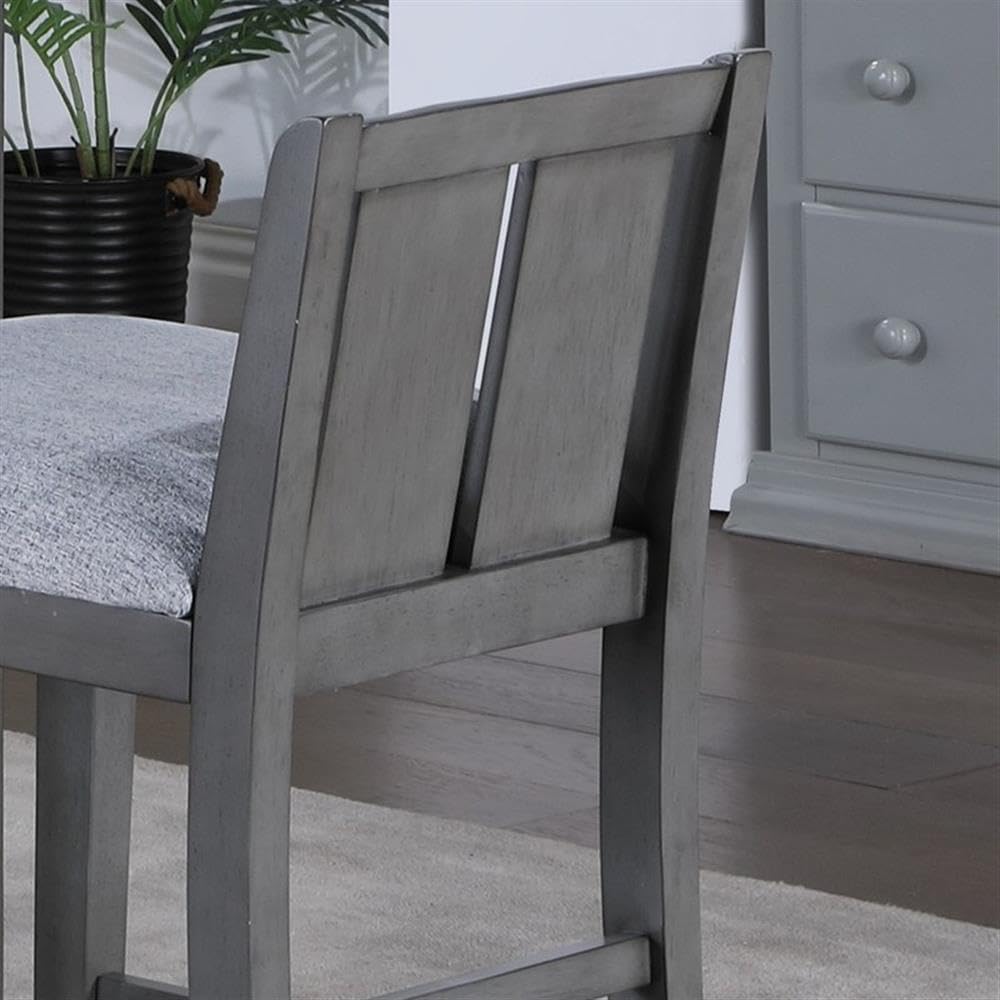 Lilola Home Graham 3-Piece Gray Finish Small Space Counter Height Dining Set ...