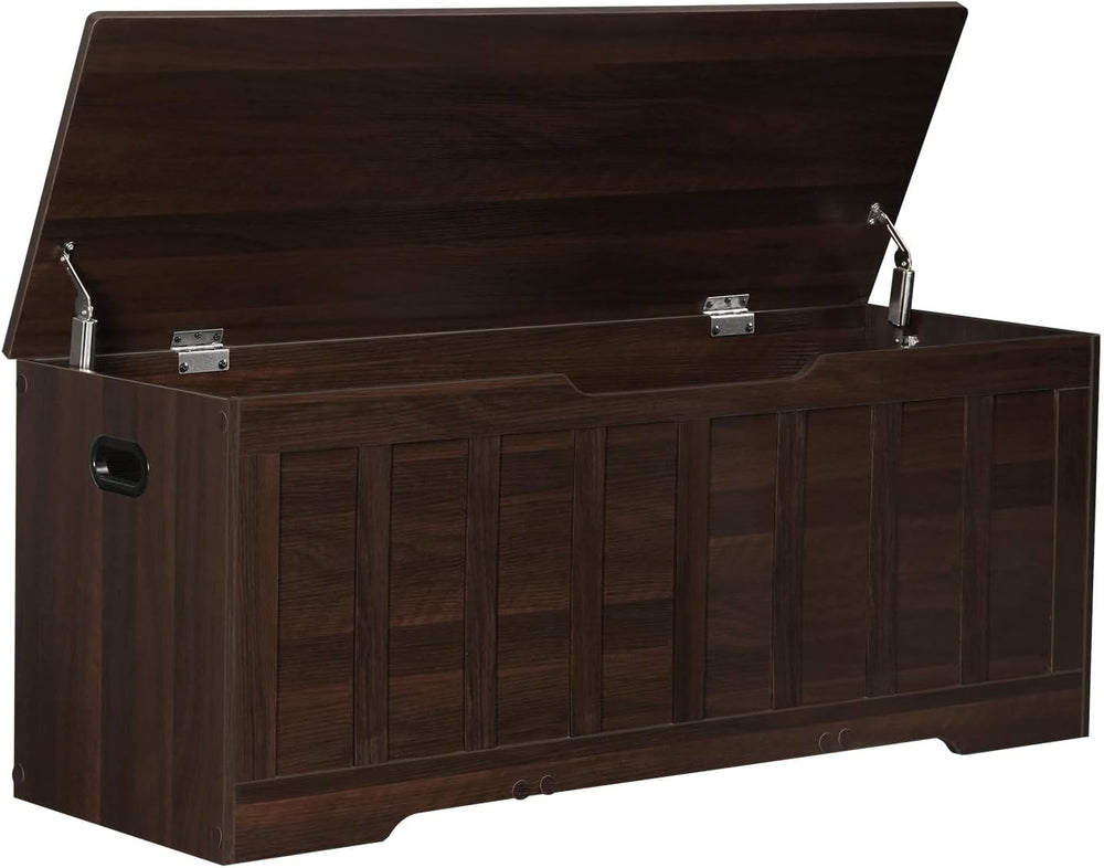VANKILEY 47.2" Storage Chest Extra Large,Storage Trunk with 2 Safety Hin...