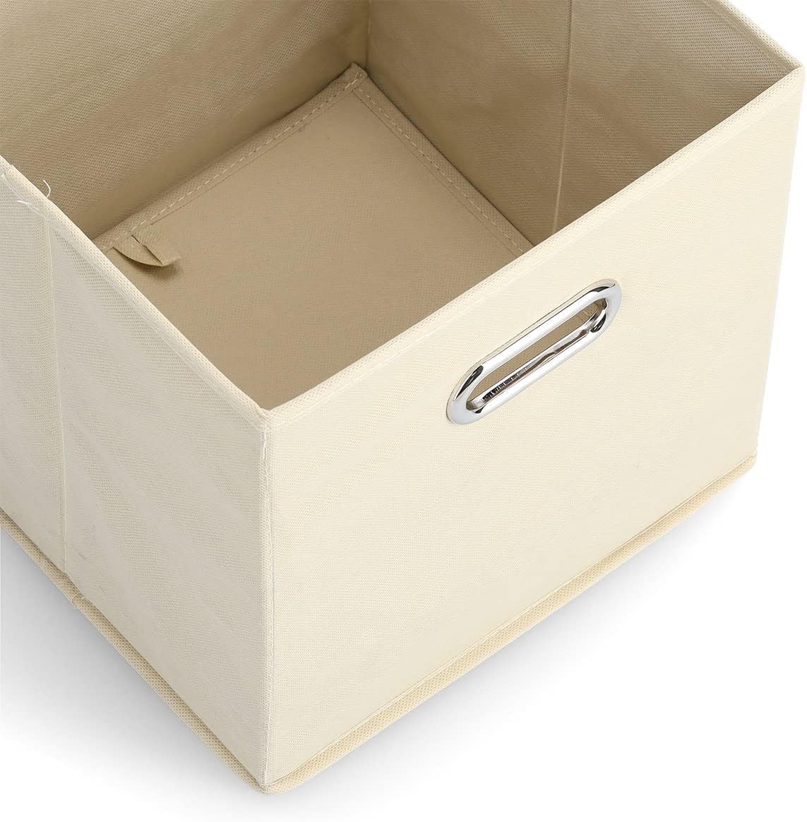 Zeller 14131 Storage Box Non-Woven Material L 28 x W 28 x H 28 cm Beige