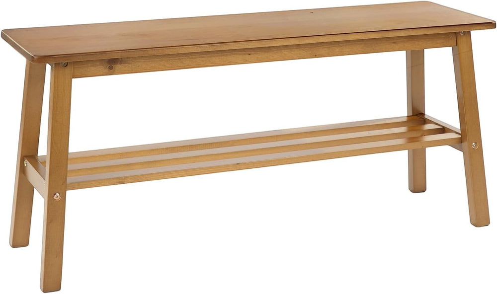 VINGLI Solid Wood Dining Bench 39" Wooden Bench for Entryway, Bedroom, K...