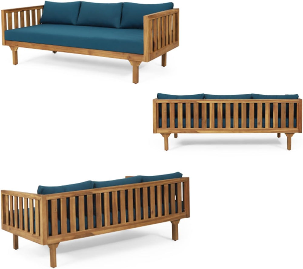 Lounge Chairs for Poolside- 2 Piece Outdoor Patio Furniture Set, Acacia Wood ...