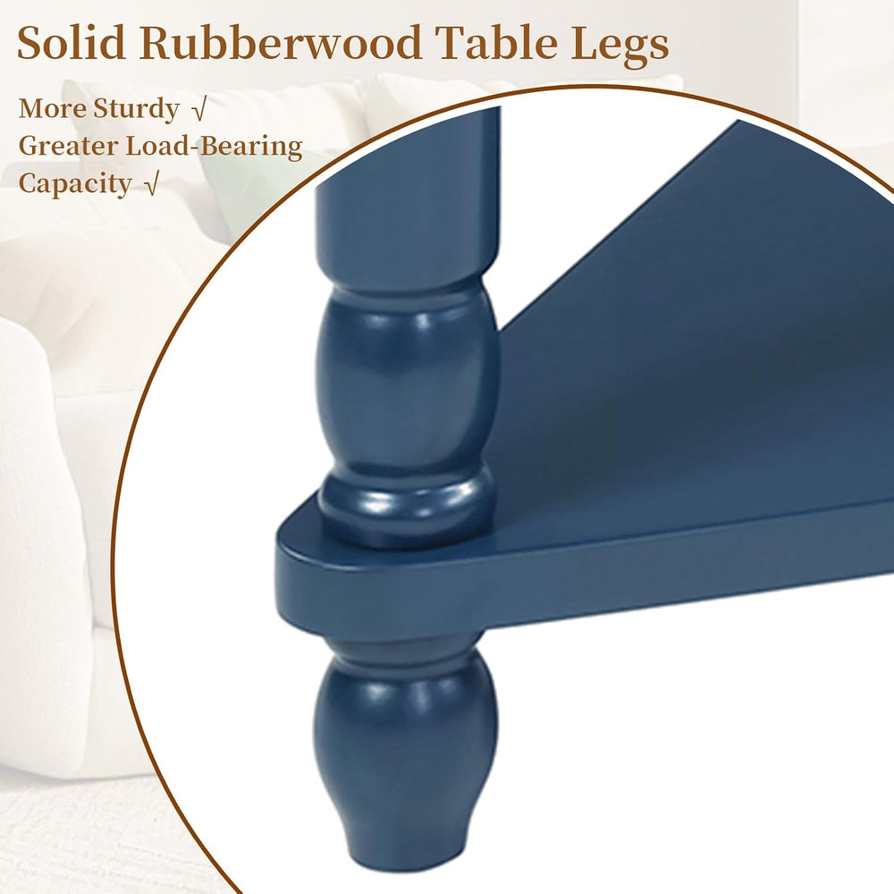 33.86" Corner Table, Wood 3 Tier Triangle Side Table Corner Shelf Stand ...