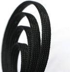 30ft PET Expandable Sleeving Wire Cable Sleeve (1/4", Black)