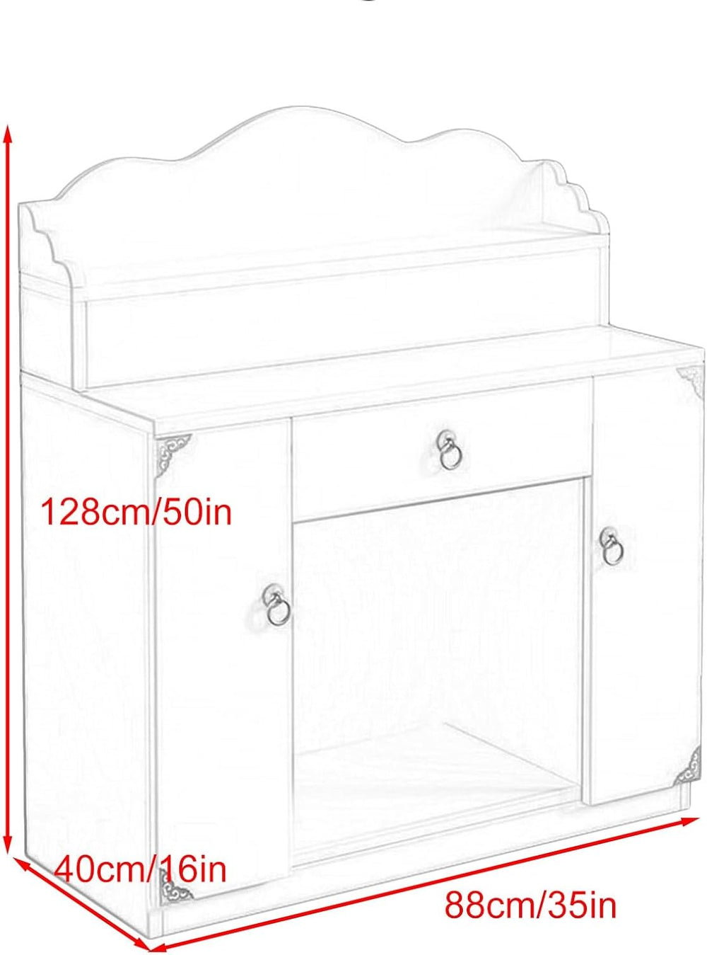 Retro Style Buddhist Altar Table with Drawers, Modern Side Table, Altar Cabin...