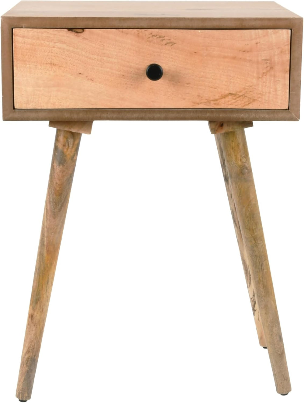 Decor Therapy Side Table with 1-Drawer, Modern Design, Easy Assemble, Natural...