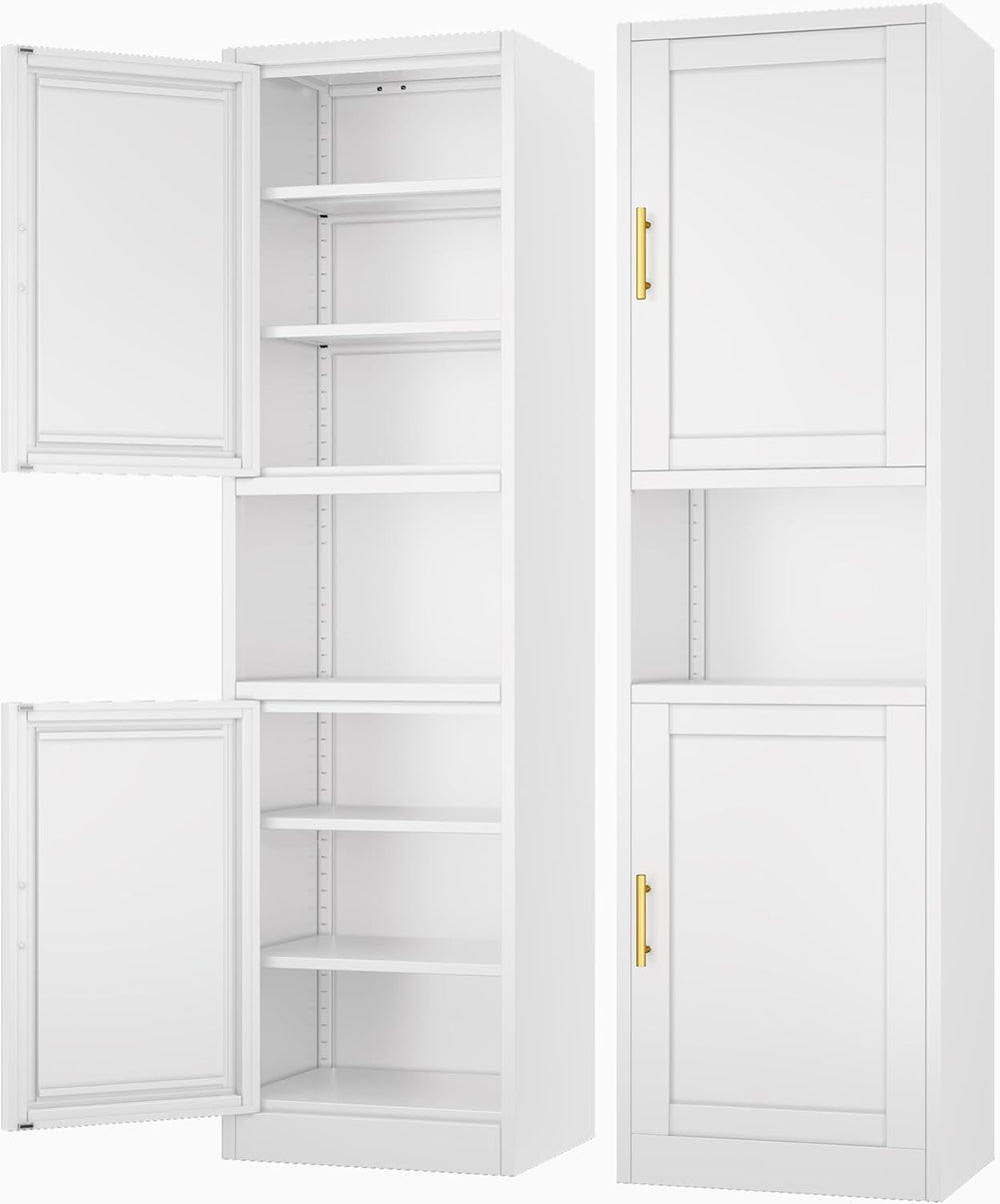 Ckzbx Tall Narrow Storage Cabinet 66.93" H Tall Bathroom Cabinets Metal ...