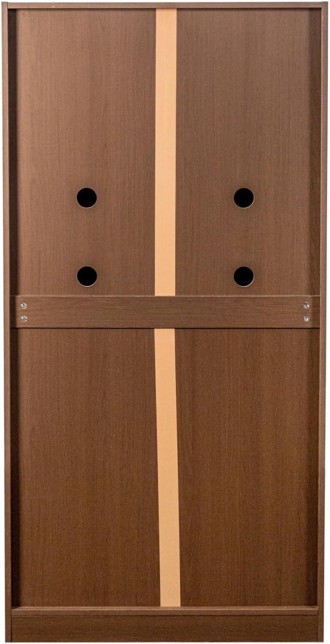 KEIKI 63" Tall Kitchen Pantry Storage Cabinet with Door-Side Rack & ...