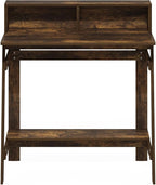 Furinno Simplistic A Frame Computer Desk, Amber Pine