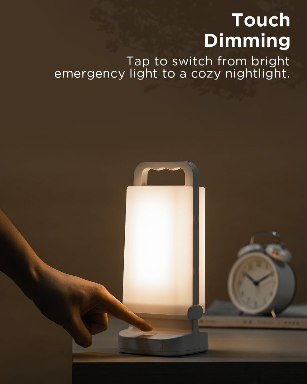 Solar Camping Lantern, Rechargeable Battery Powered Camping Light 6000mAh Up ...