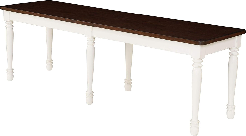 Crosley Furniture Shelby Wood Dining Bench for Entryway or Mudroom, Distresse...