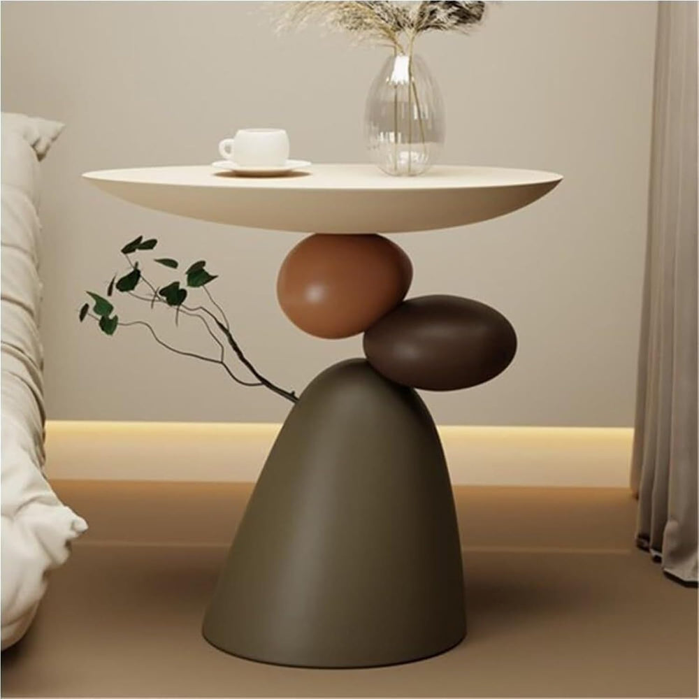 Resin Small Coffee Tables for Living Room Accent End Table Nightstand Bedside...
