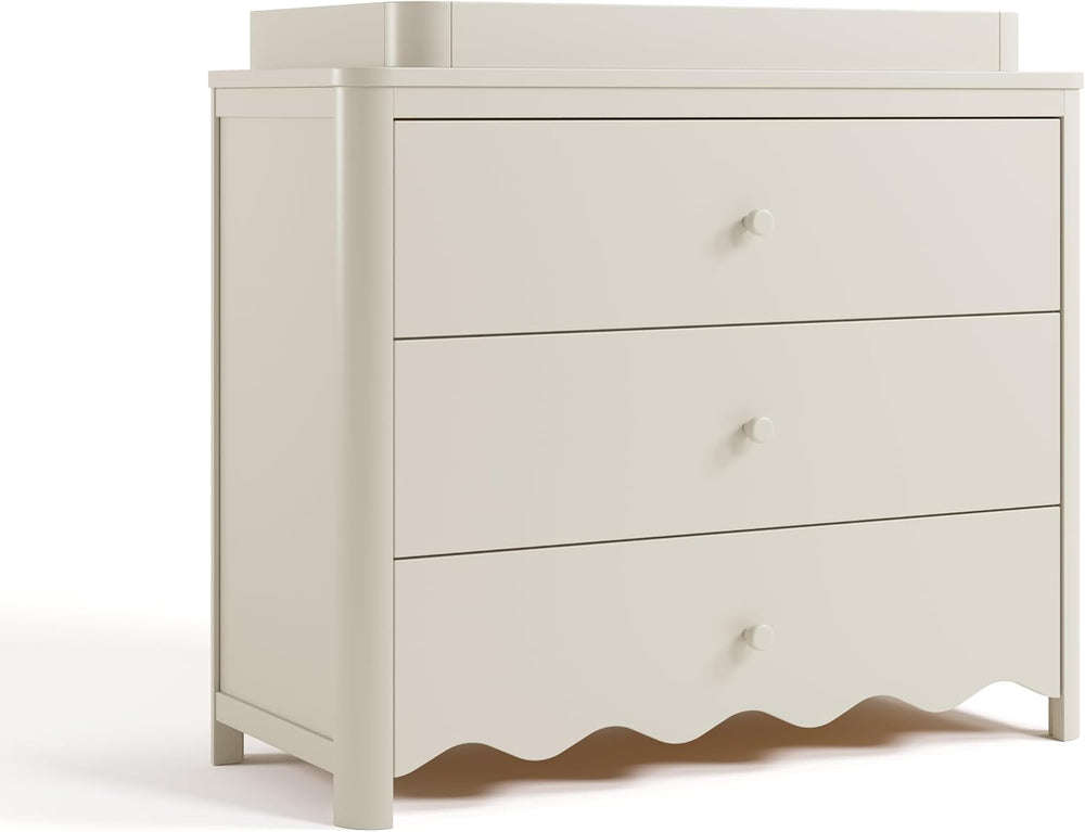 Storkcraft Casablanca 3 Drawer Chest with Changing Topper, Frosted Oat