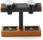 Oirlv Solid Wood Watch Display Stand T-bar Watch Stand for Men and Women Jewelry Accessory Organizer for Store and Home(SM19202)