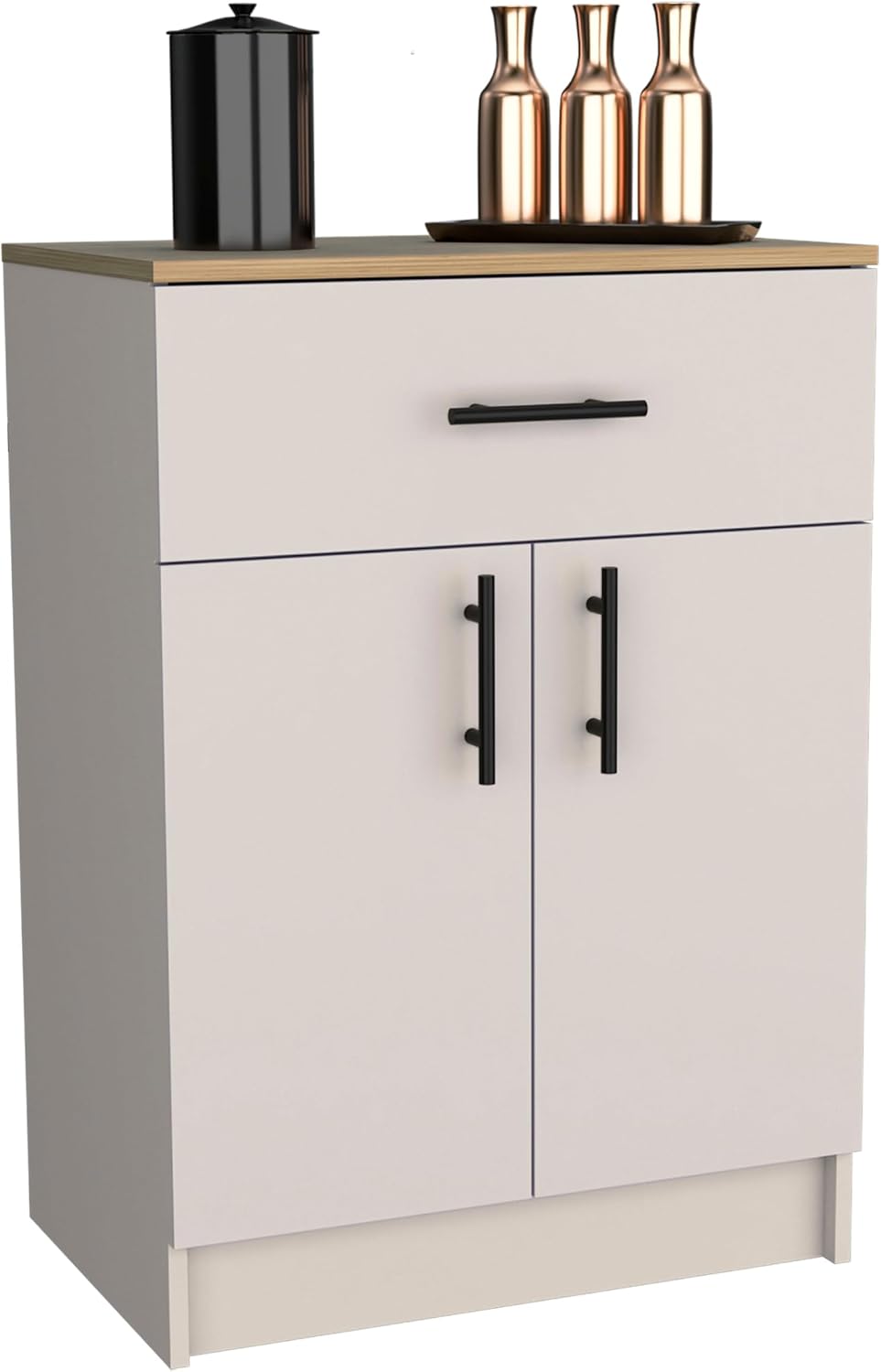 DEPOT E-SHOP 24" Barbados Pantry Organizer Cabinet with One Drawer, Two ...
