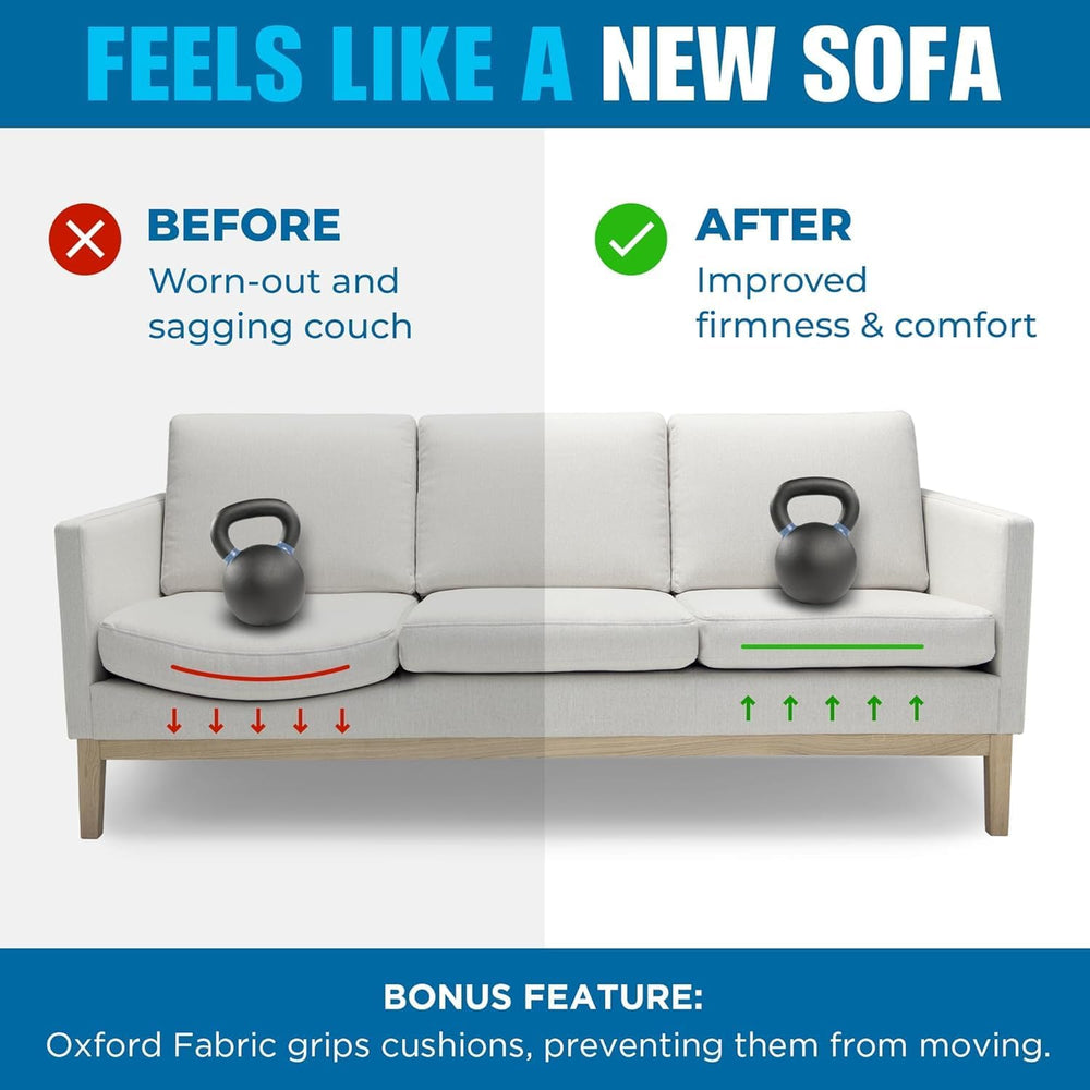 Meliusly Couch Cushion Support Board for Sagging Sofa Cushions (24x72) | Deep...