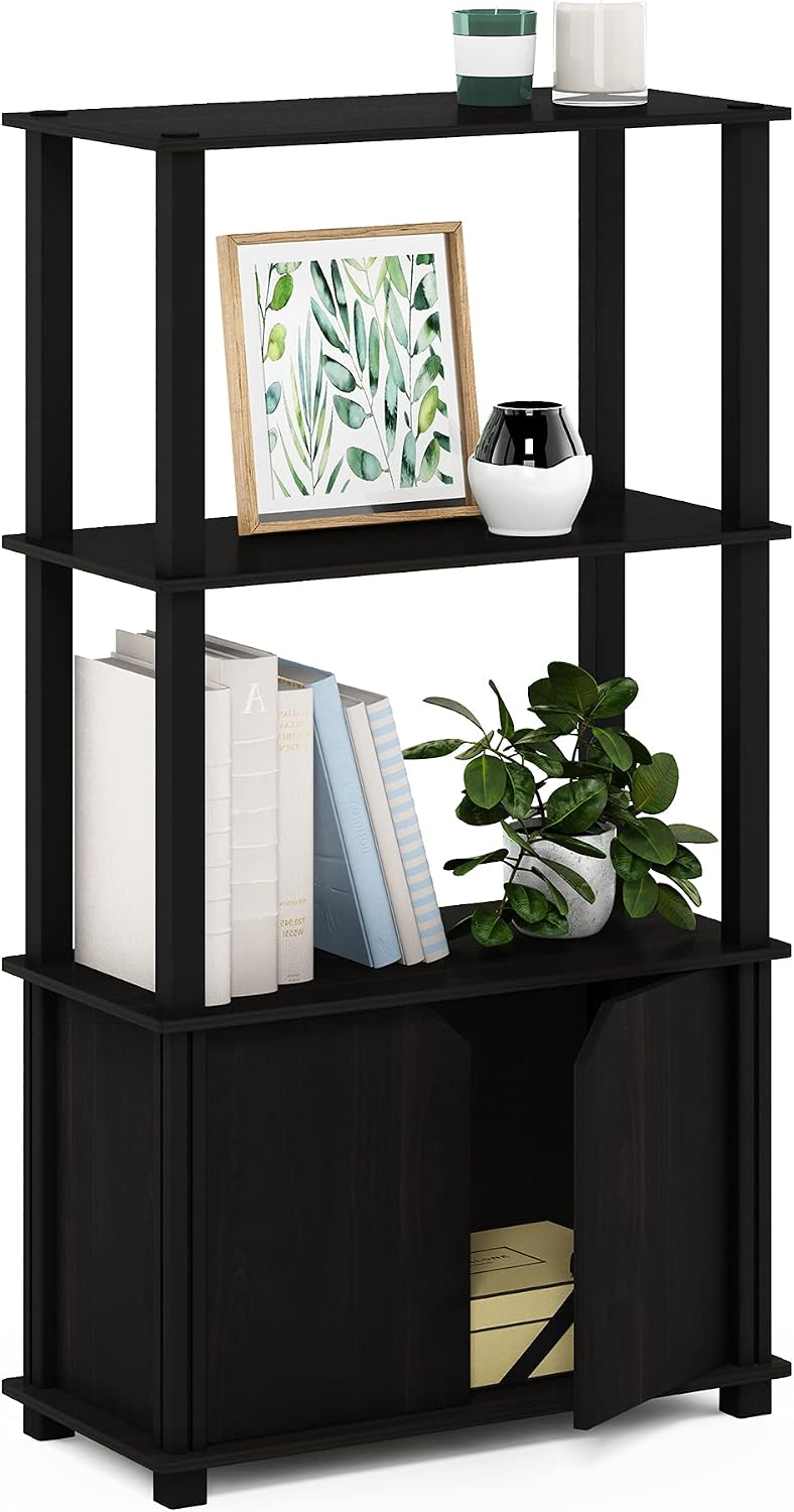 Furinno GO GREEN Storage Shelves, 4-Tier Book Shelf, Bookcase, Display Shelf ...