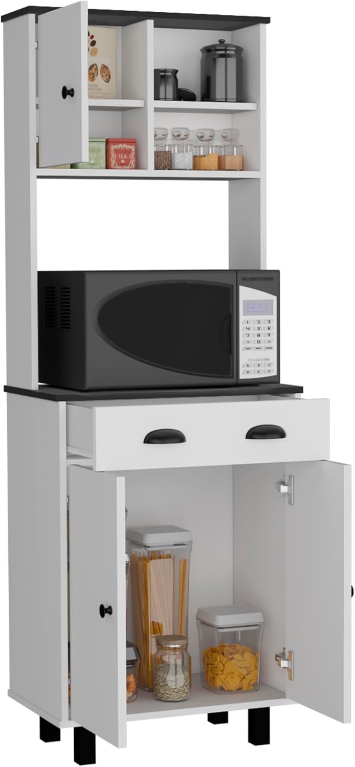 23.6"D*13.7"W*90"H Freestanding Storage Cabinet with Drawer &a...