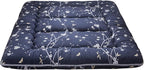 MAXYOYO Japanese Floor Mattress Futon Mattress, 4" Thicken Tatami Mat Sleeping Pad Foldable Roll Up Mat Boys Girls Dormitory Pad Kids Floor Lounger Pillow Bed, Charcoal Grey, Queen Size