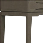 SIMPLIHOME Harper Desk - 60-Inch Wide Solid Hardwood Writing Desk in Farmhouse Grey, Mid-Century Modern Home Office Computer Table for Workspace or Study with 2 Drawers and Flip-Down Keyboard Tray
