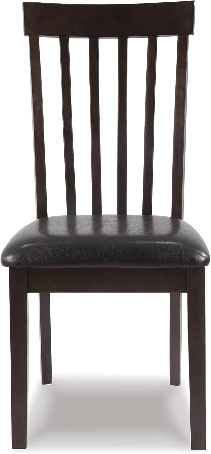 Signature Design by Ashley Hammis Rake Back Dining Room Chair, Set of 2, Dark Brown