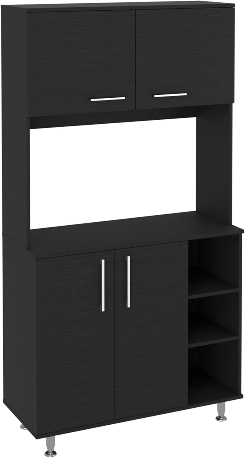 37.4" D*15.7" W*70.9" H Freestanding Kitchen Pantry with 2 She...