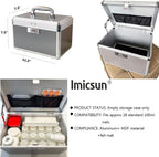 Medicine Storage Lock Box with Code Medium Grey Medication Combination Lock Case