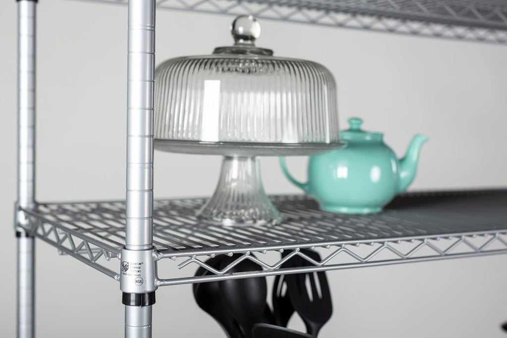 Omega 18" Deep x 30" Wide x 36" High 3 Tier Gray Starter Shelving Unit