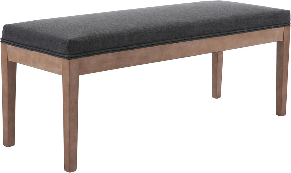 chairus Linen Upholstered Entryway Bench Dining Table Benches Farmhouse Shoe ...