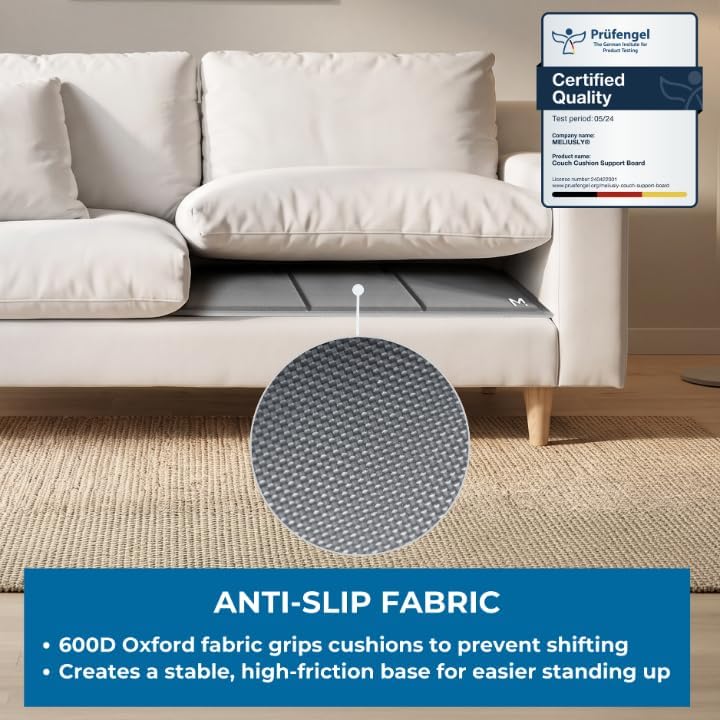 Meliusly Couch Cushion Support Board for Sagging Sofa Cushions (24x72) | Deep...