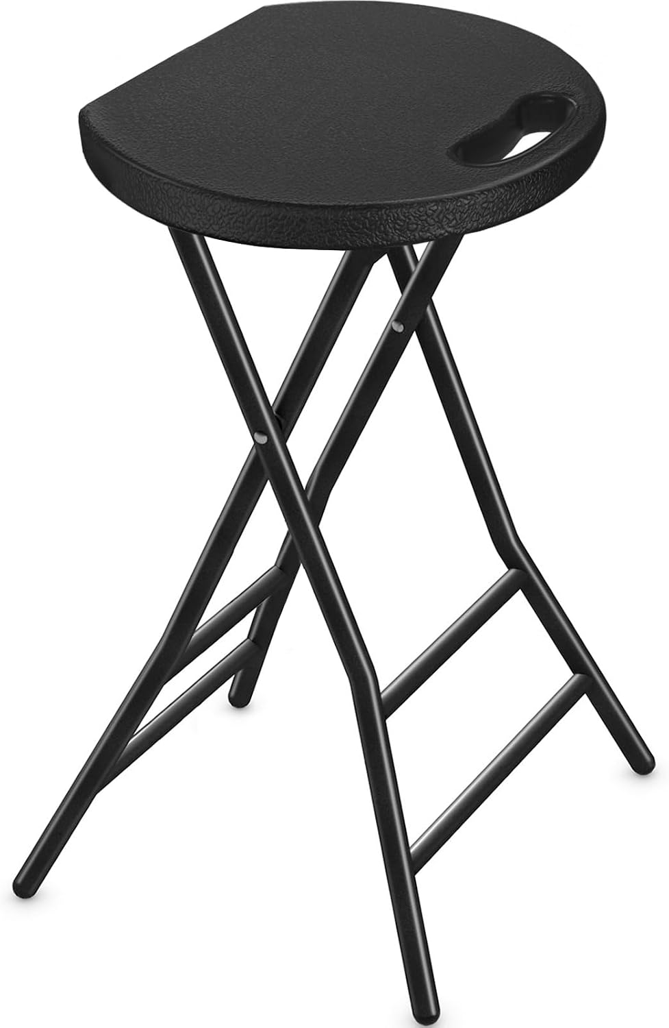 TAVR Furniture Portable Folding Chair with Handle, Heavy Duty Round Fold Stoo...