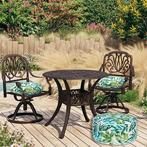 Inflatable Outdoor Ottoman,20"x9" Portable Patio Pouf,Water Resista...