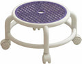 Children Rotating Rolling Stool Swivel Chair Low Profile Construction Smooth Wheels Suitable for bedrooms Play Areas Dorm Rooms Small Living Areas, Lavender Purple