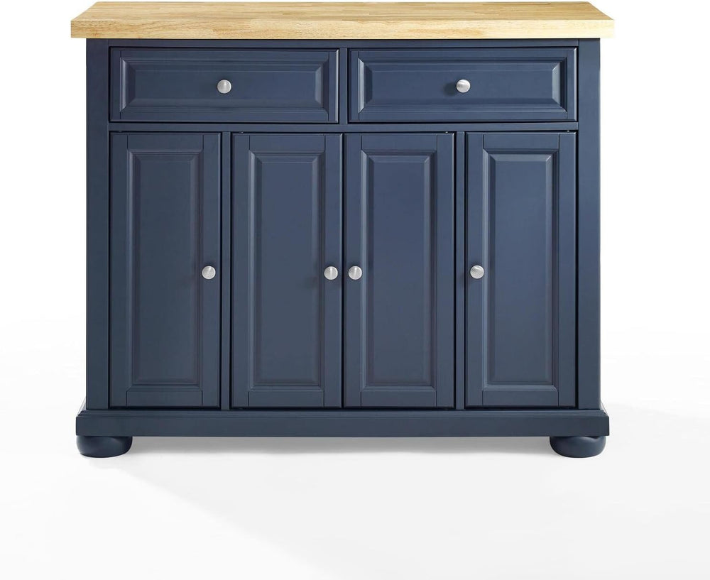 HomeStock Renaissance Rhapsody Kitchen Island with Durable Top and Optional C...